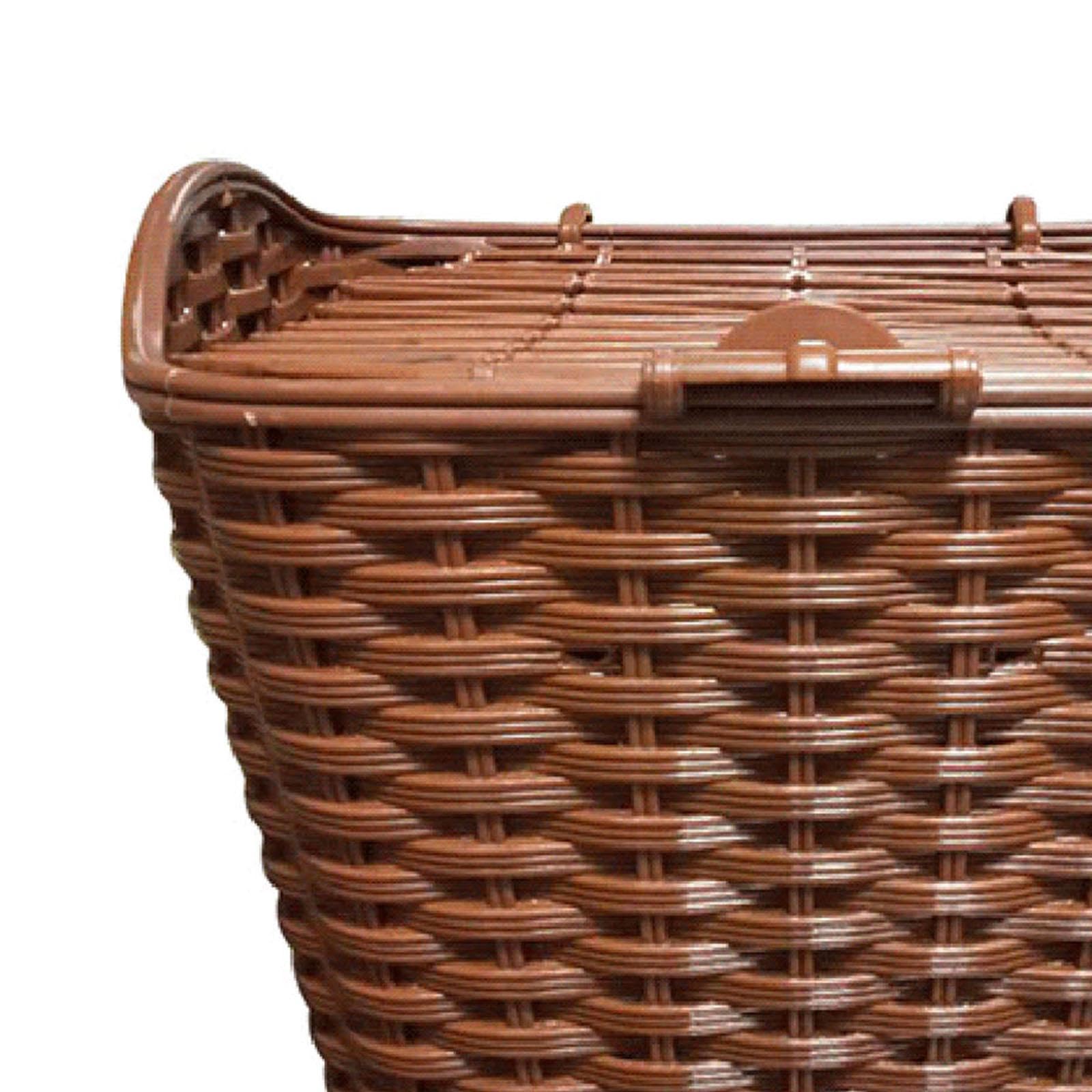 Amazon | TISHITA 蓋付き自転車かご、マウンテンバイク用自転車前かご